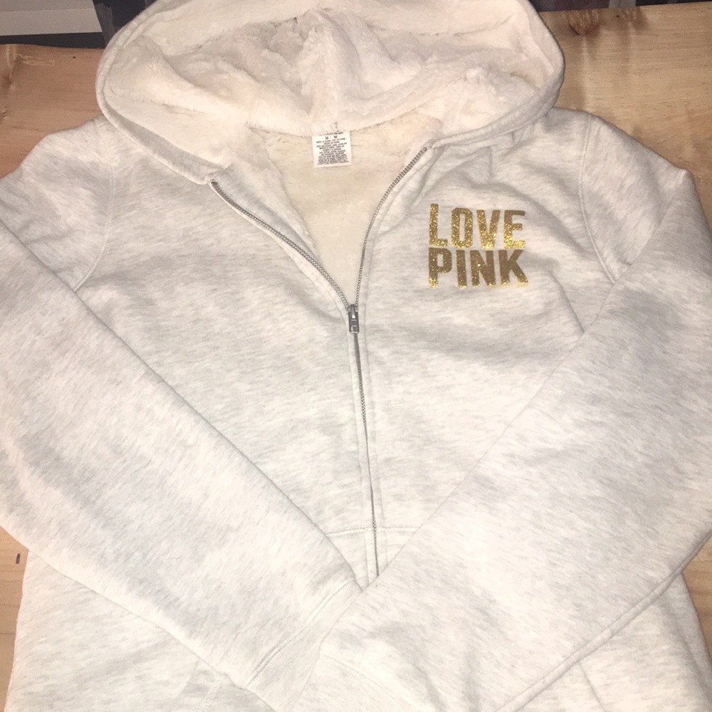 Victoria’s Secret Fur lined Steeler jacket size M.